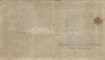 1918. 200K "A 2055" hullámos hátlappal és a hátlapon lila "Magyar Általános Hitelbank...