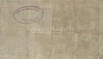 1918. 25K "3000" feletti sorozatszámmal,hullámos hátlappal és rajta "Bácsalmás és Vid...