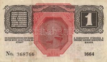 1904. 10K "Tuzla" felülbélyegzés + 1916. 1K (2x) egyiken gépelt antiszemita szöveg + 1920....