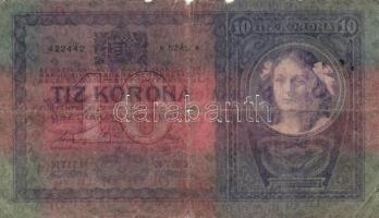 1904. 10K (4x) mindegyik "SHS" felülbélyegzéssel és bélyeggel T:III,IV