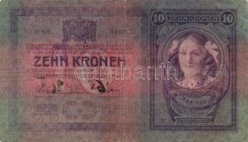 1904. 10K (4x) mindegyik "SHS" felülbélyegzéssel és bélyeggel T:III,IV