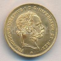 Ausztria 1892. 4Fl Au "Ferenc József" (3.22g) T:1- /
Austria 1892. 4 Florin-10 Frank Au &q...