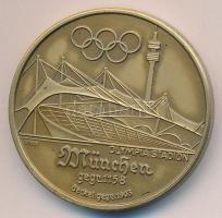NSZK 1973. "München - Olimpia Stadion" Br emlékérem dísztokban (d=40mm) T:1- GDR 1973. "Munich - Olympia Stadion" Br medallion in case (d=40mm) C:AU