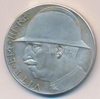 Olaszország 1928. 20L Ag "I.Világháború lezárásának 10.évfordulója" fém hamisítvány T:2/2-...