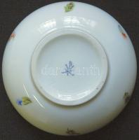 Kézzel festett sorszámozott jelzett Herendi porcelán bonbonier / Handpainted numbered Herendi chinaw...