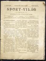 1895 A Sport világ újság Athléta-báli kiadása 8p. 14x18 cm