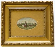 Mini gobelin kép díszes üvegezett keretben 19x22cm