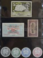 Albumba rendezett nagyon szép szükségpénz és sorsjegy/csekk gyűjtemény, összesen 123db. A gyűjtemény...