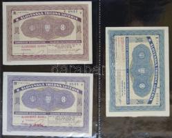 Albumba rendezett nagyon szép szükségpénz és sorsjegy/csekk gyűjtemény, összesen 123db. A gyűjtemény...