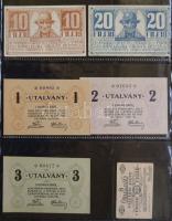 Albumba rendezett nagyon szép szükségpénz és sorsjegy/csekk gyűjtemény, összesen 123db. A gyűjtemény...