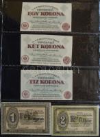 Albumba rendezett nagyon szép szükségpénz és sorsjegy/csekk gyűjtemény, összesen 123db. A gyűjtemény...