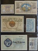 Albumba rendezett nagyon szép szükségpénz és sorsjegy/csekk gyűjtemény, összesen 123db. A gyűjtemény...