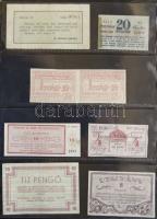 Albumba rendezett nagyon szép szükségpénz és sorsjegy/csekk gyűjtemény, összesen 123db. A gyűjtemény...