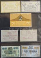 Albumba rendezett nagyon szép szükségpénz és sorsjegy/csekk gyűjtemény, összesen 123db. A gyűjtemény...