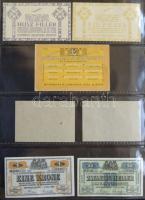 Albumba rendezett nagyon szép szükségpénz és sorsjegy/csekk gyűjtemény, összesen 123db. A gyűjtemény...