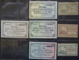 Albumba rendezett nagyon szép szükségpénz és sorsjegy/csekk gyűjtemény, összesen 123db. A gyűjtemény...