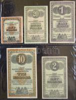 Albumba rendezett nagyon szép szükségpénz és sorsjegy/csekk gyűjtemény, összesen 123db. A gyűjtemény...