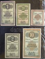 Albumba rendezett nagyon szép szükségpénz és sorsjegy/csekk gyűjtemény, összesen 123db. A gyűjtemény...