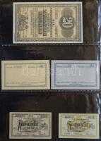 Albumba rendezett nagyon szép szükségpénz és sorsjegy/csekk gyűjtemény, összesen 123db. A gyűjtemény...