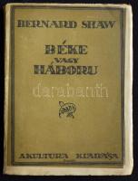 Bernard Shaw: Béke vagy háború. Bp., 1920. Kultura