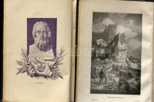 Remekírók képes könyvtára: Homérosz: Illiász, Ödüsszeia. Bp., 1902. Lampel. Leszik-féle dombornyomot...
