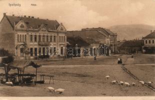 Ipolyság main square, Hotel Lengyel