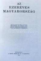 1939 Az ezeréves Magyarország, 1031 mélynyomású fényképpel és képpel, két színes térképmelléklettel ...