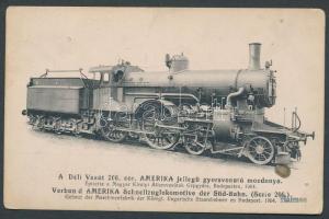 MÁV Déli vasút 206. Amerika, locomotive (pinhole)