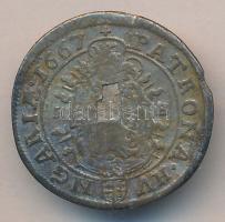 I. Lipót 1667KB. VI.Kr Ag, fém hamisítványa T:3