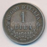 Olaszország 1863M-BN 1L Ag "II. Viktor Emánuel" T:2- Italy 1863M-BN 1 Lira Ag "Vittorio Emanuele II" C:VF