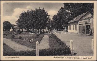 Balatonzamárdi park a magyar fájdalom szobrával