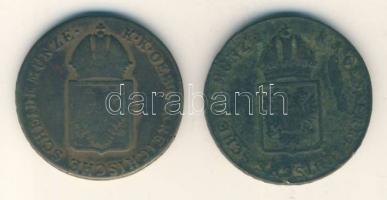 Ausztria/magyar verdejel 1816B 1Kr (2x) T:3