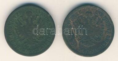 Ausztria/magyar verdejel 1861E 4Kr R! + 1864B 4Kr T:3,3-