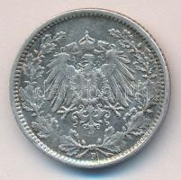 Német Birodalom/Császárság 1918F. 1/2M Ag T:2-
German Empire 1918F 1/2 Mark Ag C:VF