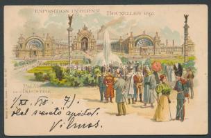 1898 Brussels Expo litho