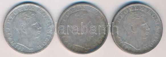 Románia 1942. 200L Ag (3x) T:3
Romania 1942. 200 Lei Ag (3x) C:F