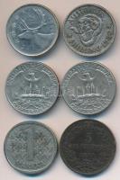 6db különböző pénzérme 1862-től, közte egy ezüst is:Ausztrália 1952. 1Sh Ag T:vegyes Six different coins from 1862 with a silver one: Australia 1952. 1 Shilling Ag C:mixed