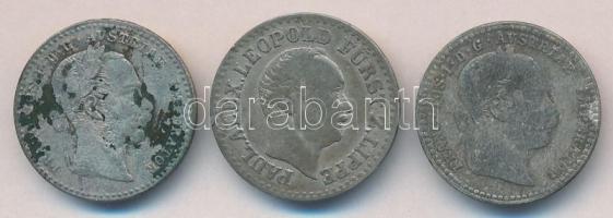Német Államok / Lippe 1847A. 1Sgr Ag T:3
+ Ausztria 1868-69. 10Kr Ag (2x) T:3
German States / Lippe ...