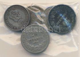 Bulgária 1906. 5st + 20st + 1912-13. 10st (2x) + 20st (2x) T:3 Bulgaria 1906. 5 Stotinki + 20 Stotinki + 1912-13. 10 Stotinki (2x) + 20 Stotinki (2x) T:F