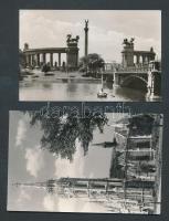 20 db nagyrészt megíratlan fekete-fehér Budapest képeslap a hatvanas évekből