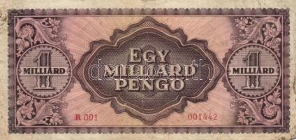 1946. 1.000.000.000P "R 001 001442" sorszámmal T:III-