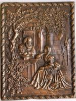 Jósnál. réz dombormű. 21x27 cm