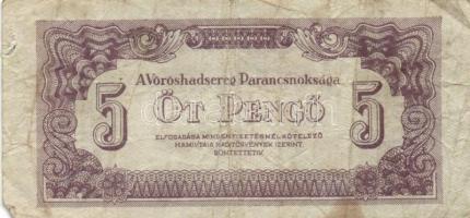 1944. 1P, 2P, 5P, 10P, 20P, 50P, 100P "Vörös Hadsereg" teljes sor! T:II,III,III-