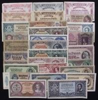 28db bankjegy a pengő, adópengő korszakból T:I-,II,II-,III