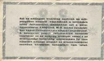 1946. 100.000AP pénztárjegy "Másra Át Nem Ruházható" + 10db adópengő T:III,III-