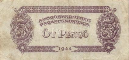 1944. "A Vöröshadsereg Parancsnoksága" 1P (3x) klf színváltozat + 2P + 5P (2x) klf + 20P (...