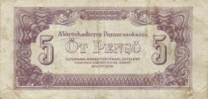 1944. "A Vöröshadsereg Parancsnoksága" 1P (3x) klf színváltozat + 2P + 5P (2x) klf + 20P (...