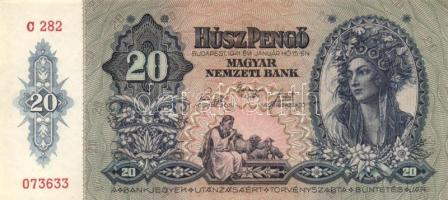 1941. 20P (3x) egymás utáni sorszámmal! T:II