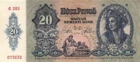 1941. 20P (3x) egymás utáni sorszámmal! T:II