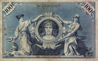 Német Birodalom/Császárság 1905 100M (2x) T:III
German Empire 1905 100 Mark (2x) C:F